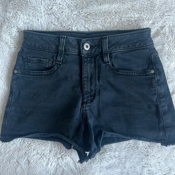 Arizona Black Denim Shorts Size 3 (Juniors) - Picture 1 of 4